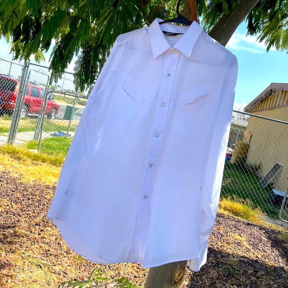 80’s Levi’s Western Button Up Size L White